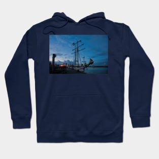 Dusk on the River Blyth in Northumberland Hoodie